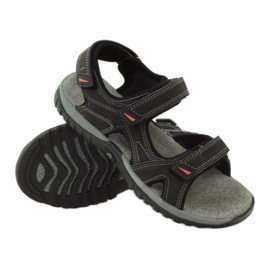 American Club Sandals with an American 6201 leather insert black 3