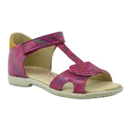 Velcro sandals Aztec pattern Ren But 3296 pink 1