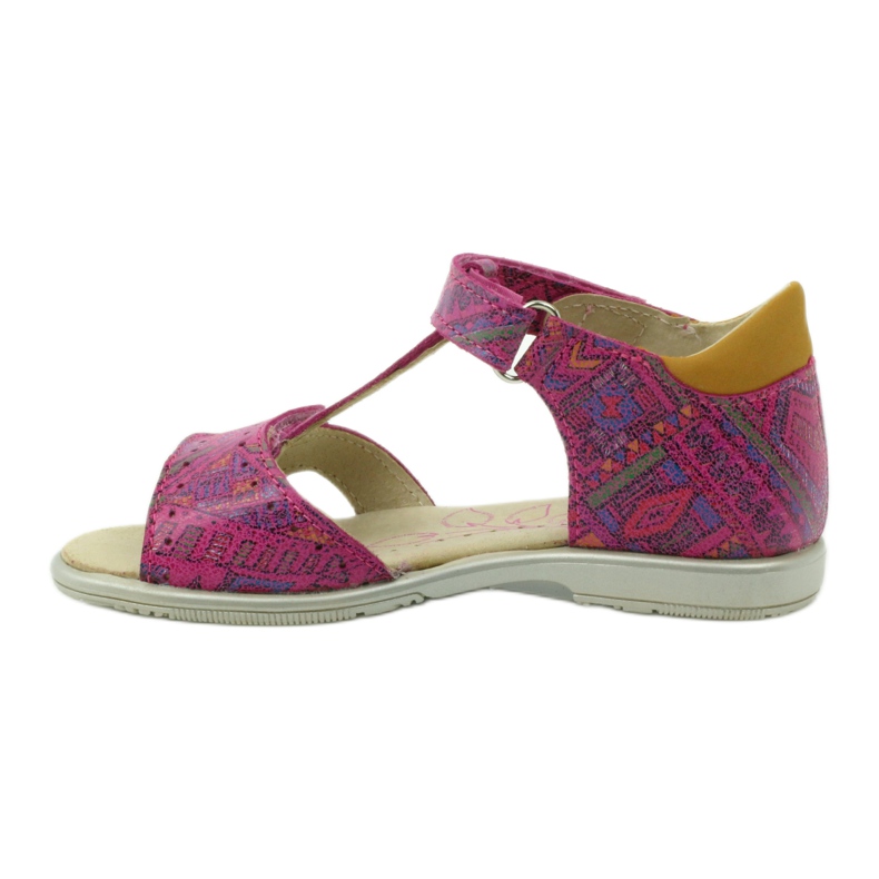 Velcro sandals Aztec pattern Ren But 3296 pink 2