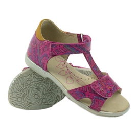 Velcro sandals Aztec pattern Ren But 3296 pink 3