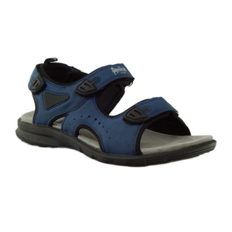 American Club Sandals with an American 1906 leather insert navy blue 1