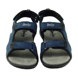 American Club Sandals with an American 1906 leather insert navy blue 4