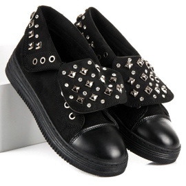 Rock suede sneakers black 1