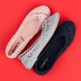 Seastar Gray lace ballerinas grey 2