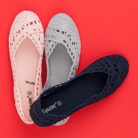 Seastar Gray lace ballerinas grey 1