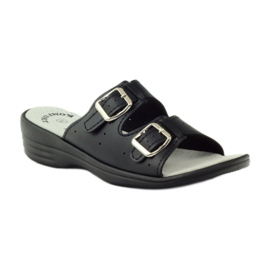 American Club Comfortable medical slippers American 2/2018 black 1