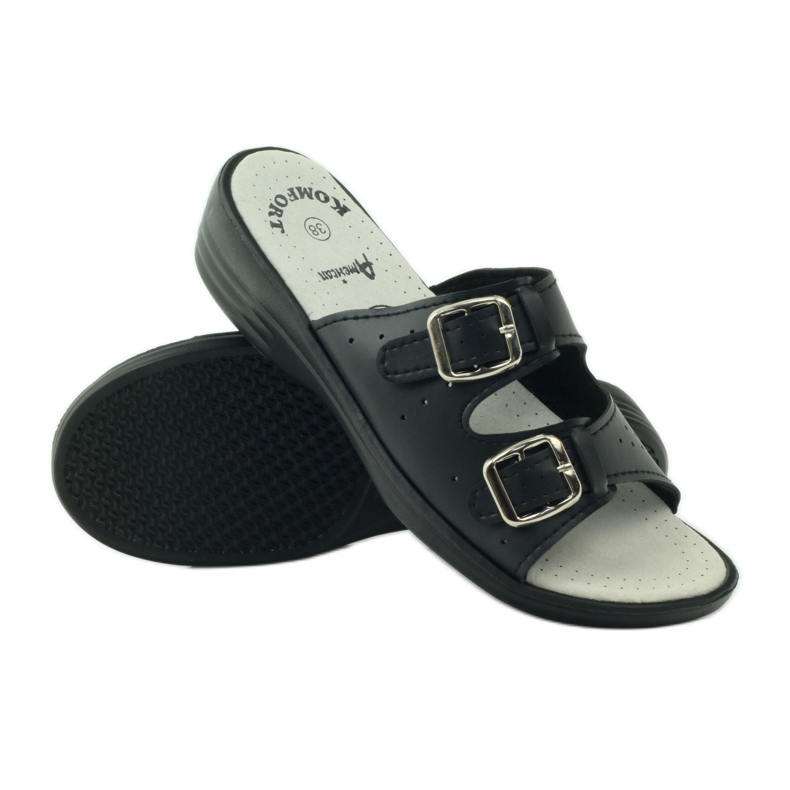 American Club Comfortable medical slippers American 2/2018 black 3