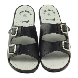 American Club Comfortable medical slippers American 2/2018 black 4