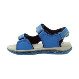 American Club American leather glowing sandals blue 2