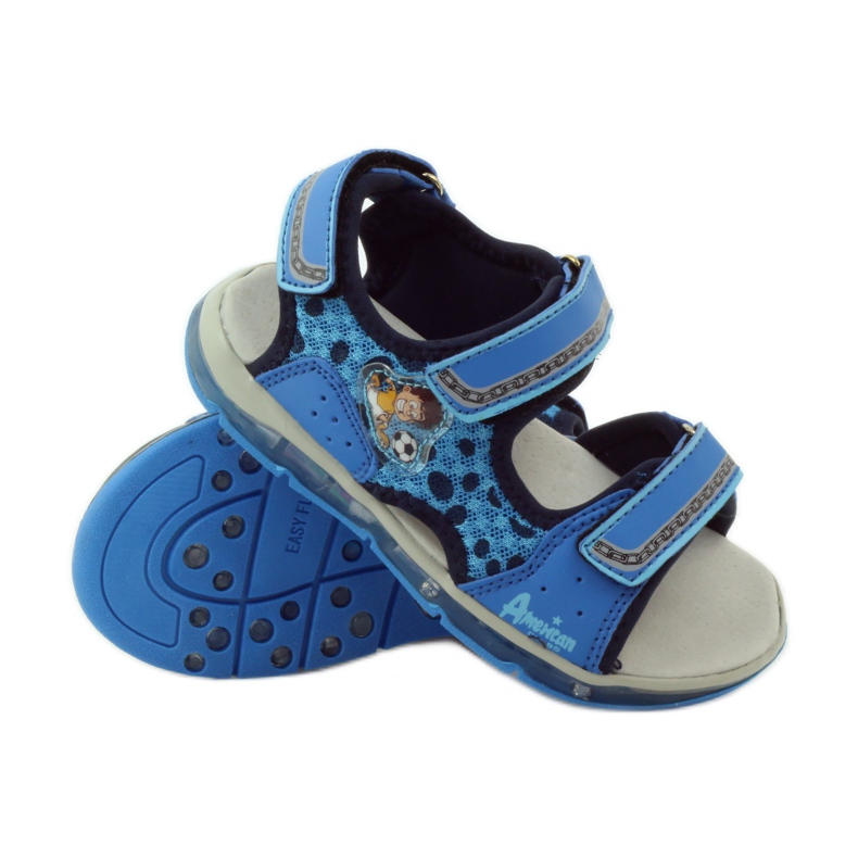 American Club American leather glowing sandals blue 3 American Club American leather glowing sandals blue 3
