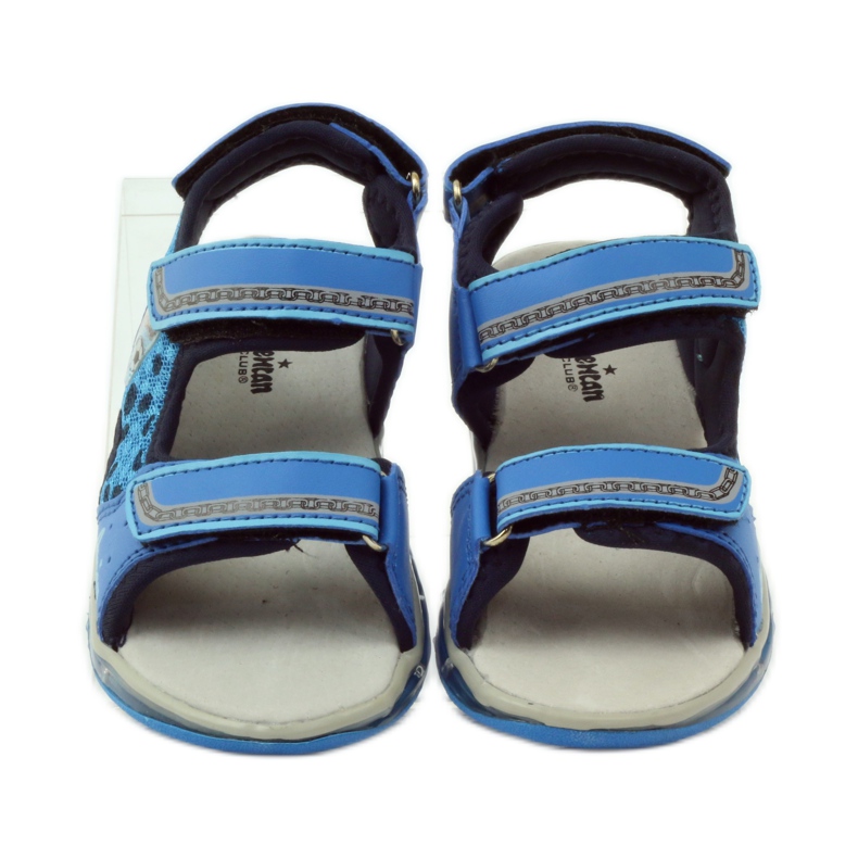 American Club American leather glowing sandals blue 4