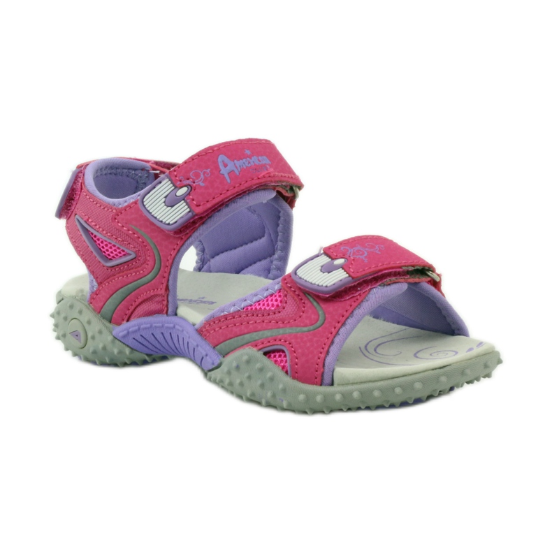 American Club Sandals with an American 8580 leather insert pink purple 1