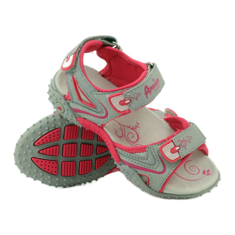 American Club Sandals with an American 8580 leather insert multicolored grey 3