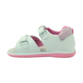American Club Children's sandals with an American 87285 leather insert pink white 2
