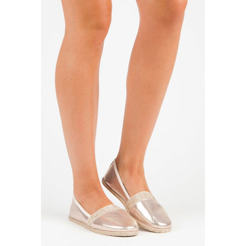 Gold mckeylor espadrilles yellow pink 1