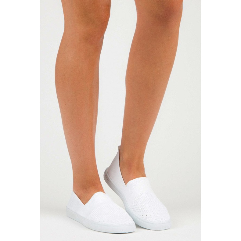 Mckeylor textile slip-on sneakers white 1