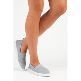 Mckeylor textile slip-on sneakers grey 1