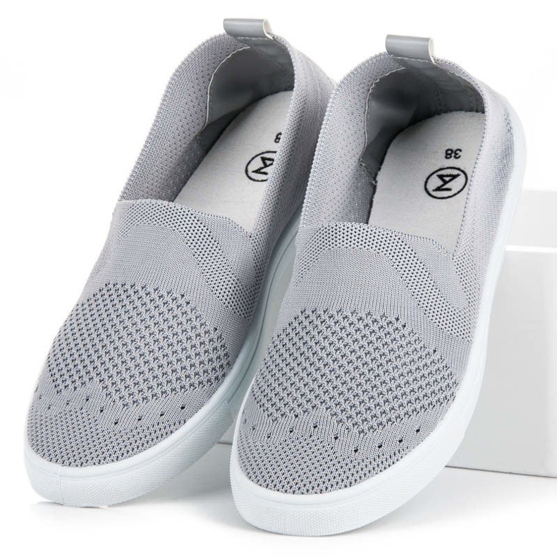 Mckeylor textile slip-on sneakers grey 2