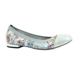 Women's ballerinas elastic Gamis 1402 gray grey multicolored 1
