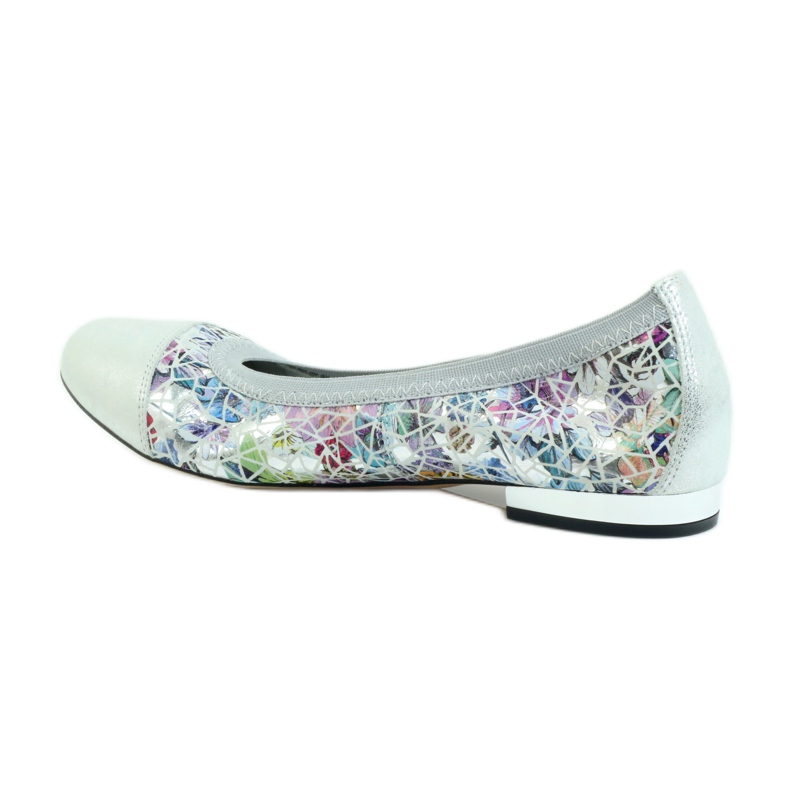 Women's ballerinas elastic Gamis 1402 gray grey multicolored 2