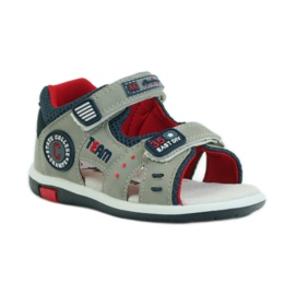 American Club Sandals with an American 87297 leather insert navy blue grey 1