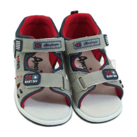 American Club Sandals with an American 87297 leather insert navy blue grey 4
