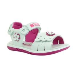 American Club Children's sandals with an American 93606 leather insert pink white 1 American Club Children's sandals with an American 93606 leather insert pink white 1