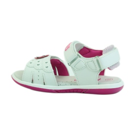 American Club Children's sandals with an American 93606 leather insert pink white 2 American Club Children's sandals with an American 93606 leather insert pink white 2
