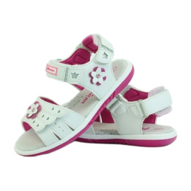 American Club Children's sandals with an American 93606 leather insert pink white 3 American Club Children's sandals with an American 93606 leather insert pink white 3