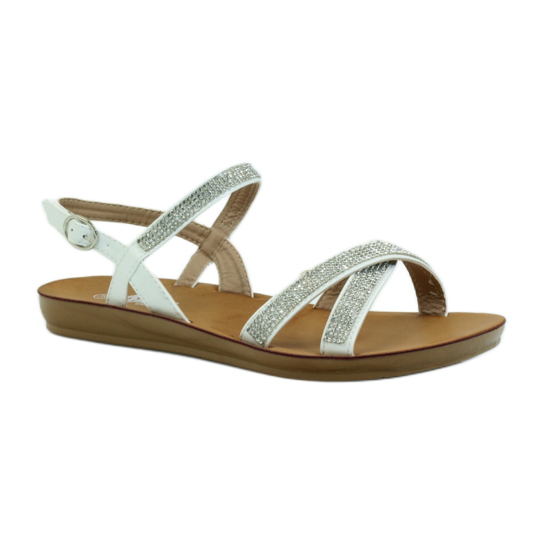 American Club Sandal with cubic zirconia American 170430 white 1
