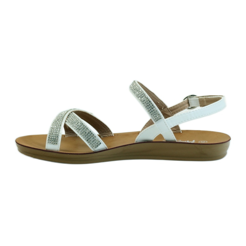 American Club Sandal with cubic zirconia American 170430 white 2