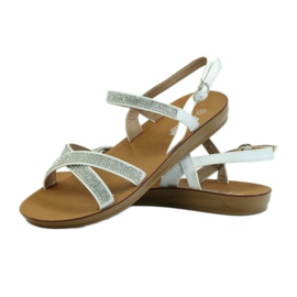 American Club Sandal with cubic zirconia American 170430 white 3