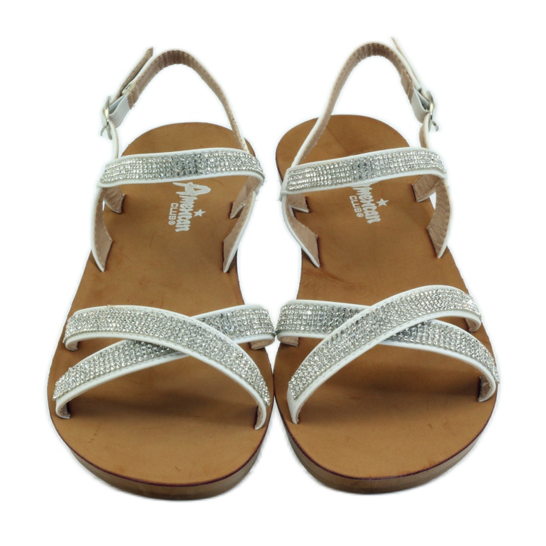 American Club Sandal with cubic zirconia American 170430 white 4