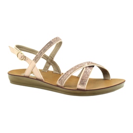 American Club Sandal with cubic zirconia American 170430 pink 1