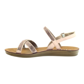 American Club Sandal with cubic zirconia American 170430 pink 2
