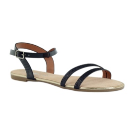 American Club Black American 052 glitter sandals 1