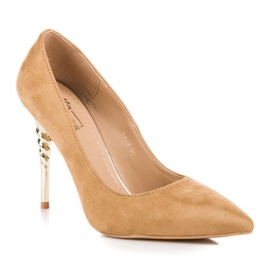 Brown Suede Heels 1