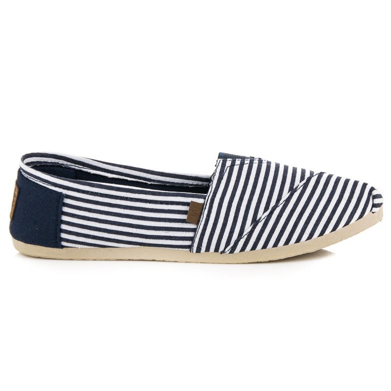 McKey Comfortable striped espadrilles blue 1