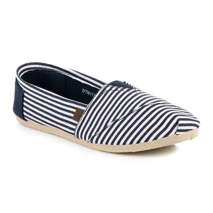 McKey Comfortable striped espadrilles blue 2