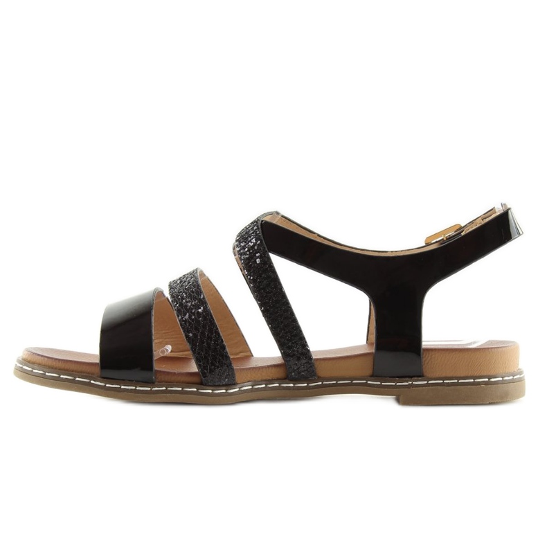 Black women's sandals J80-1 black 2