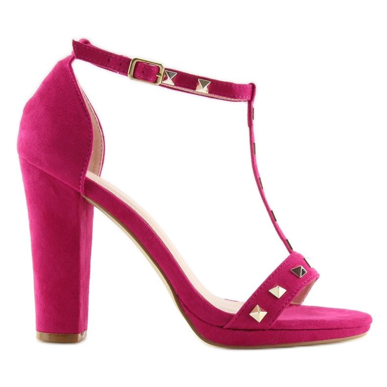 Sandals on the post fuchsia A03 fuchsia pink 1