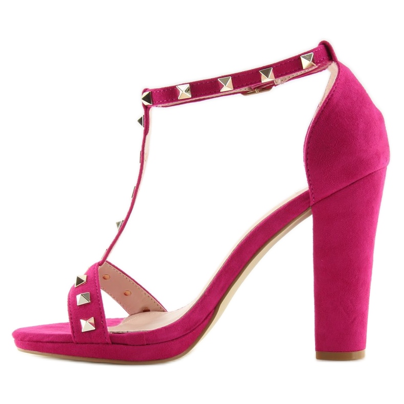 Sandals on the post fuchsia A03 fuchsia pink 2