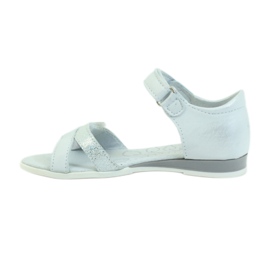 White and silver sandals Ren But 4333 grey 2