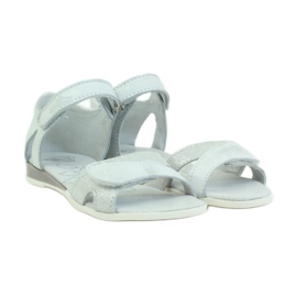 White and silver sandals Ren But 4333 grey 3