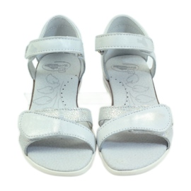White and silver sandals Ren But 4333 grey 4