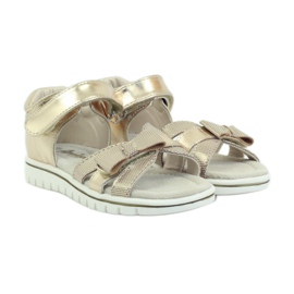 American Club American sandals children's shoes leather insole yellow 3