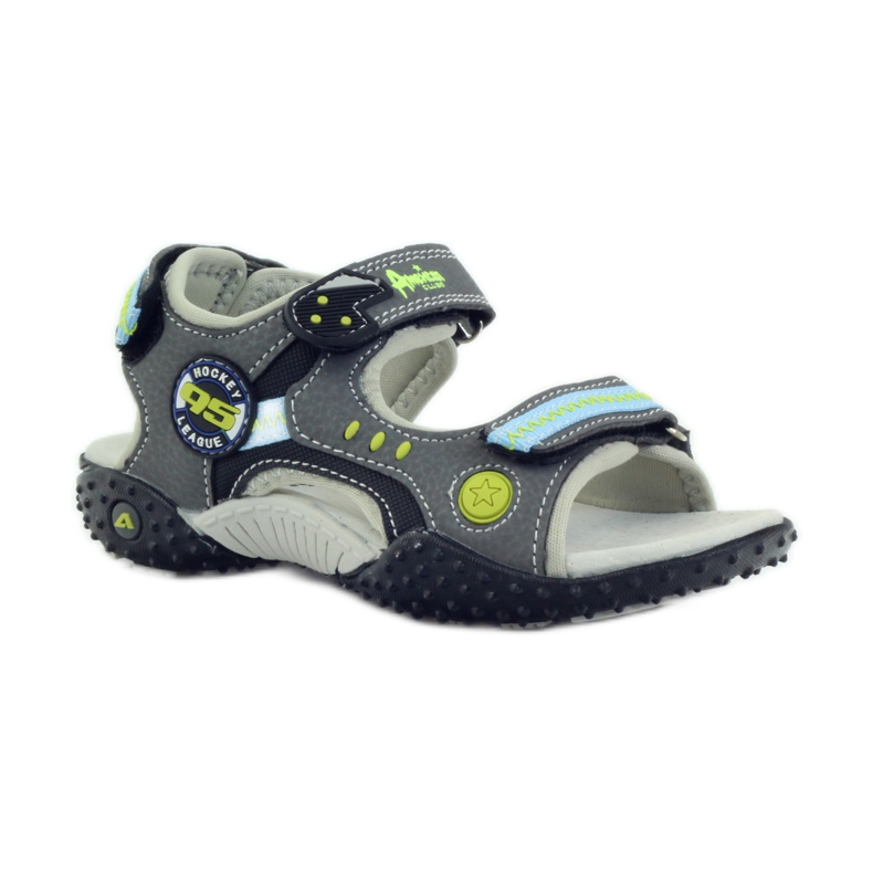 American Club American 1718 leather insert grey blue black 1