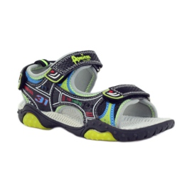 American Club Children's shoes sandals glowing American 1702 green grey blue black 1