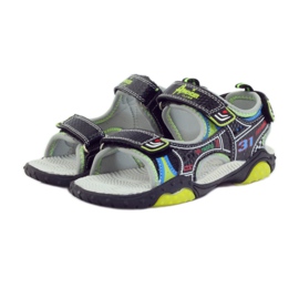 American Club Children's shoes sandals glowing American 1702 green grey blue black 3