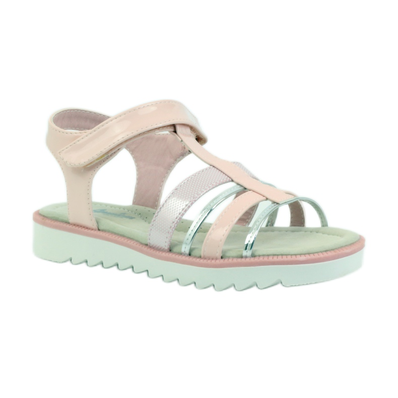 American Club Sandals with an American 16903 leather insert pink grey 1